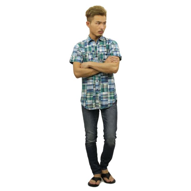 ジェイクルー J.CREW 正規品 メンズ 半袖シャツ SHORT-SLEEVE PATCHWORK IN SUMMER PLAID