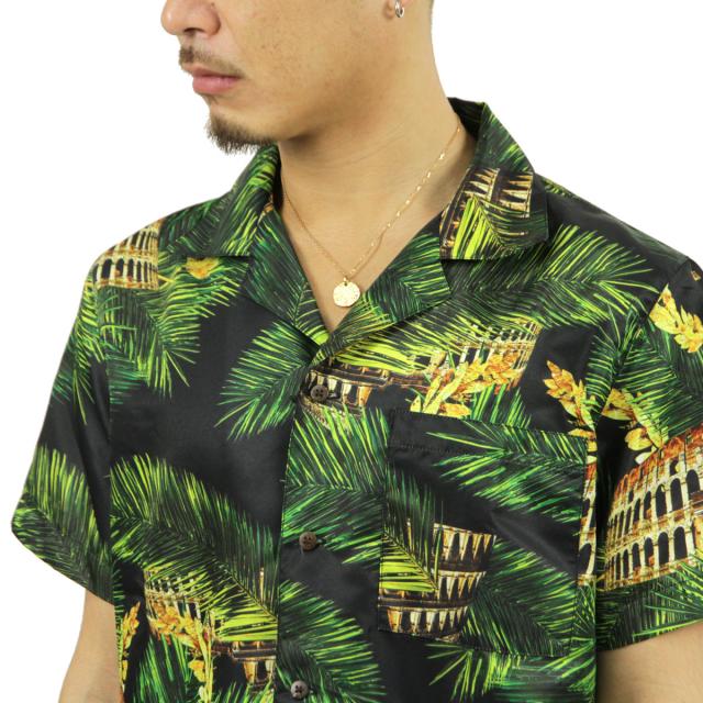 リバーサル REVERSAL メンズ 半袖シャツ PALM LEAF COLOSSEUM SHIRTS rvap15ss010 APPAREL