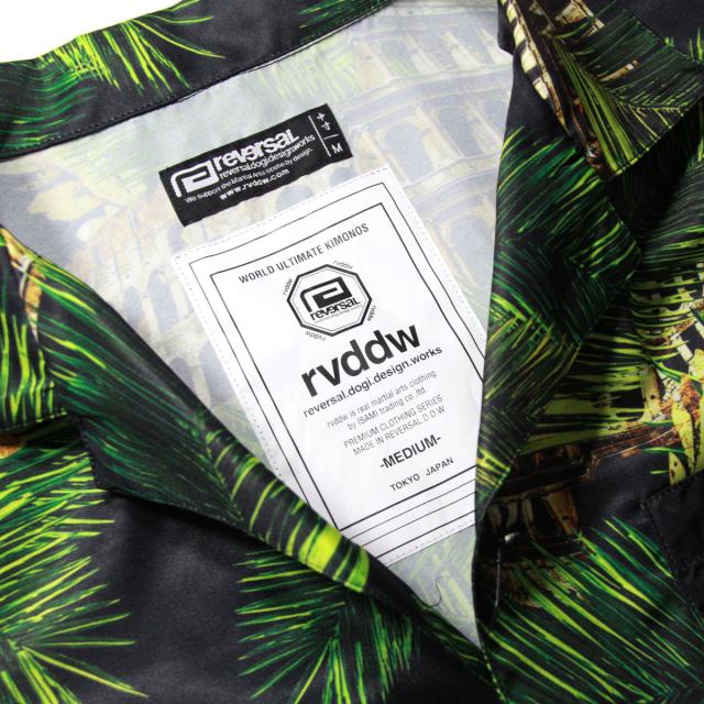 リバーサル REVERSAL メンズ 半袖シャツ PALM LEAF COLOSSEUM SHIRTS rvap15ss010 APPAREL