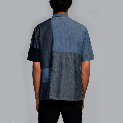 ヌーディージーンズ Nudie Jeans メンズ 長袖シャツ Brody Crazy Pattern 140321 3020 B20 Blue