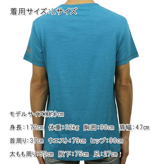 ノーエクセス NO EXCESS 正規品 メンズ 半袖Tシャツ T-shirt s/sl , V-Neck, discharge print 340209 36