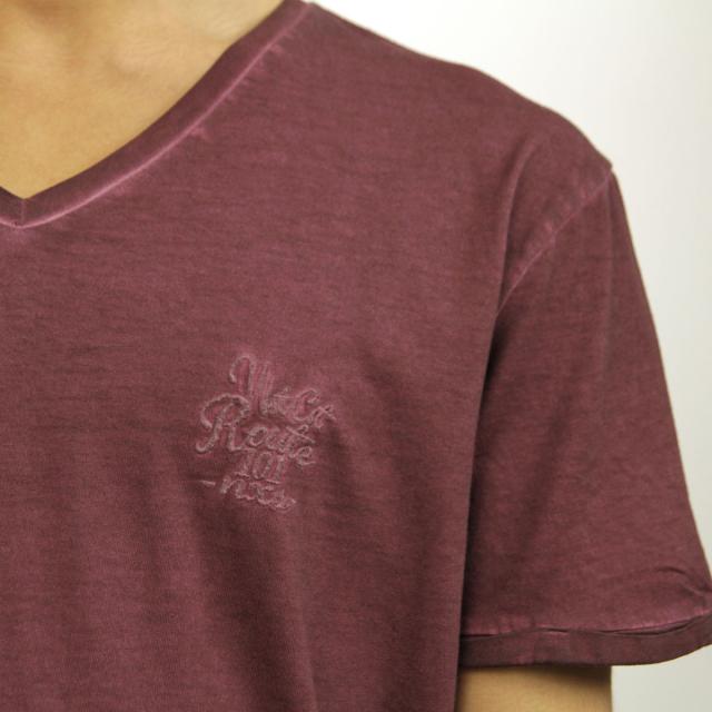 ノーエクセス NO EXCESS 正規品 メンズ 半袖VネックTシャツ T-shirt s/sl , V-Neck, cold dyed 320211 165