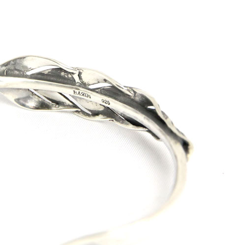 ハリム HARIM 正規販売店 バングル OWL SINGLE FEATHER BANGLE HRA023 SV