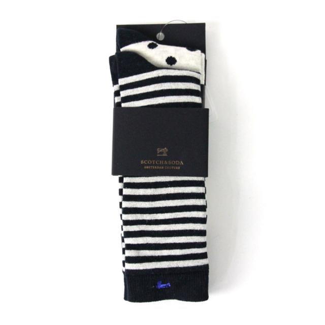 スコッチアンドソーダ SCOTCH&SODA メンズ 靴下 ソックス CLASSIC SOCK SOLD IN 2-PACK 91102 B