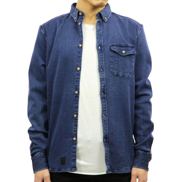アナケット ANERKJENDT 正規品 メンズ 長袖シャツ FREDDI SHIRT 9515009 Dark Blue Denim