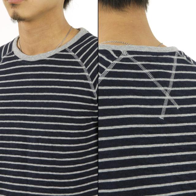 ヌーディージーンズ Nudie Jeans メンズ 長袖Tシャツ Otto Raglan Blue/Greymel 131360