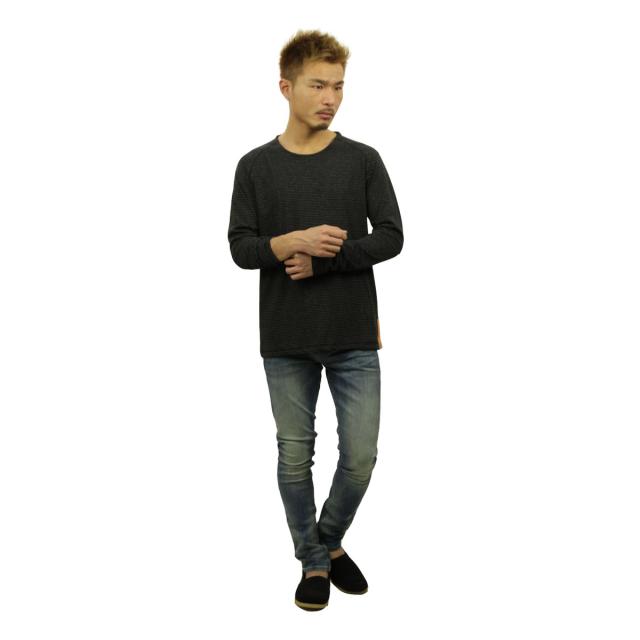 ヌーディージーンズ Nudie Jeans メンズ 長袖Tシャツ Otto Raglan Black/Grey 131390