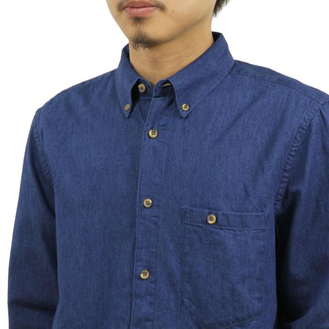 ヌーディージーンズ Nudie Jeans メンズ 長袖シャツ Stanley Blue 140347