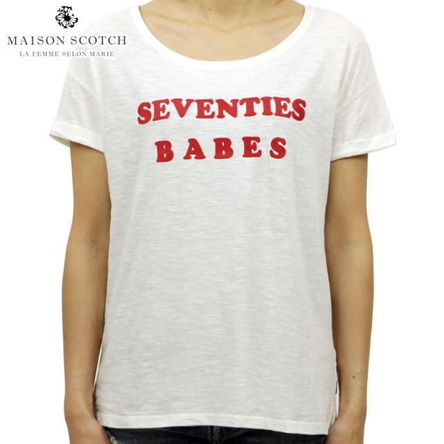 メゾンスコッチ MAISON SCOTCH 正規販売店 レディース 半袖Tシャツ Burnout tee with bea MAISON SCOTCH メゾンスコッチ 正規販売店 レディース 半袖T
