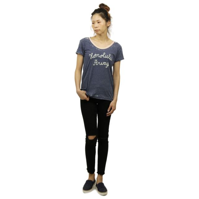 メゾンスコッチ MAISON SCOTCH 正規販売店 レディース 半袖Tシャツ Burnout tee with various artworks 131257 94