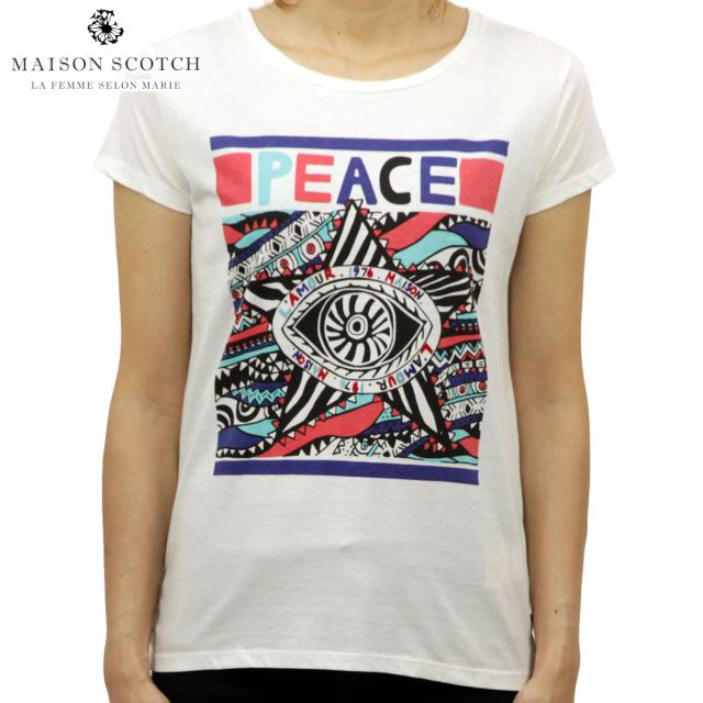 メゾンスコッチ MAISON SCOTCH 正規販売店 レディース 半袖Tシャツ Burnout tee with bea メゾンスコッチ MAISON SCOTCH 正規販売店 レディース 半袖T