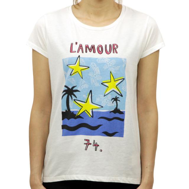 メゾンスコッチ MAISON SCOTCH 正規販売店 レディース 半袖Tシャツ Maison 'love' series tee 131241 C