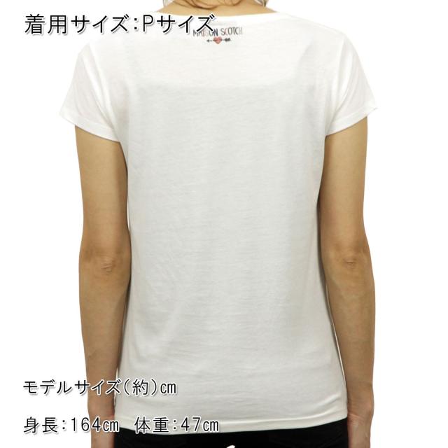メゾンスコッチ MAISON SCOTCH 正規販売店 レディース 半袖Tシャツ Maison 'love' series tee 131241 C