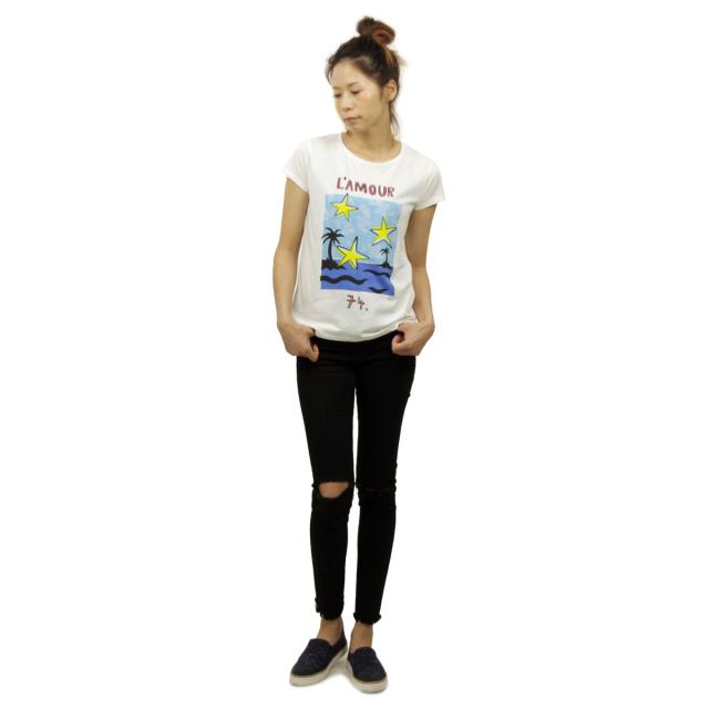 メゾンスコッチ MAISON SCOTCH 正規販売店 レディース 半袖Tシャツ Maison 'love' series tee 131241 C