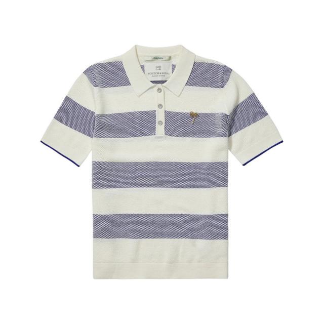 メゾンスコッチ MAISON SCOTCH 正規販売店 レディース 半袖ポロシャツ Knitted polo 131316 C