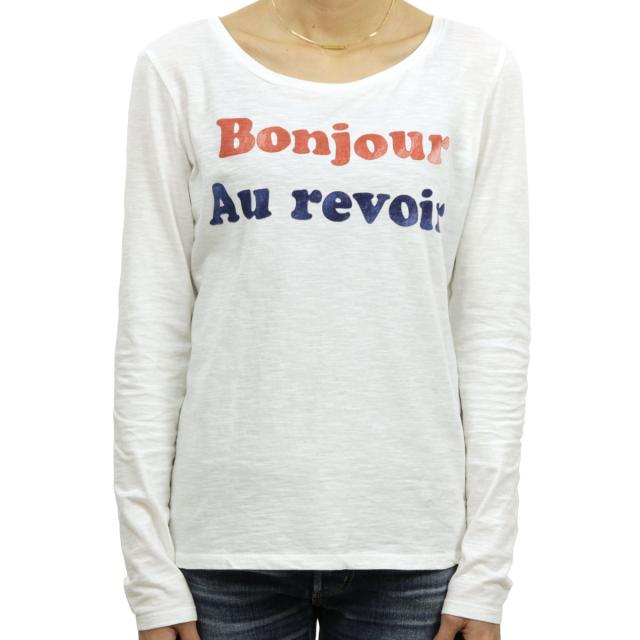 メゾンスコッチ MAISON SCOTCH 正規販売店 レディース 長袖Tシャツ Long sleeve tee with french themed artworks 131214 B