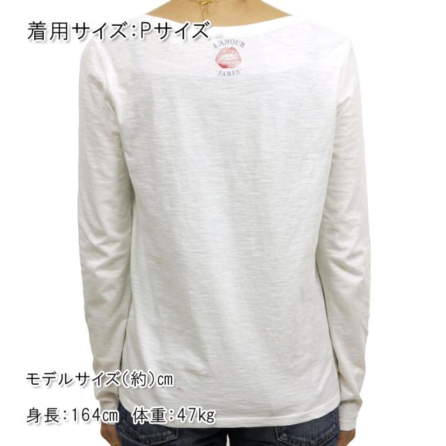 メゾンスコッチ MAISON SCOTCH 正規販売店 レディース 長袖Tシャツ Long sleeve tee with french themed artworks 131214 B
