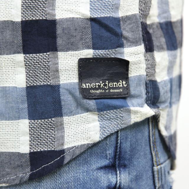 アナケット ANERKJENDT 正規販売店 メンズ 半袖シャツ PEITER SHORT SLEEVE SHIRT VINTAGE INDIGO 9216025