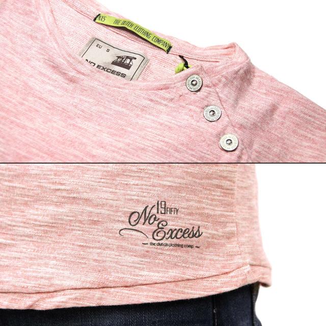 ノーエクセス NO EXCESS 正規販売店 メンズ 半袖Tシャツ STRIPE R-NECK TEE 350250 094