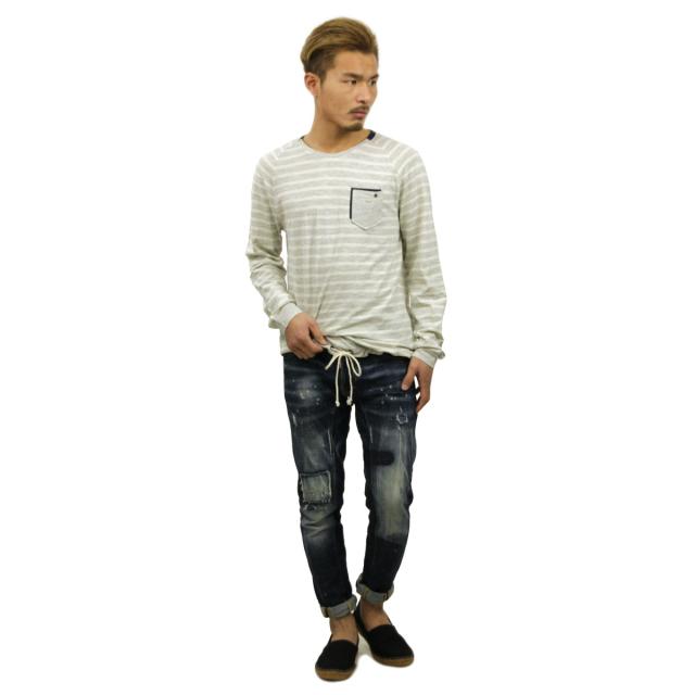 ノーエクセス NO EXCESS 正規販売店 メンズ フリース RAGLAN R-NECK STRIPE LONG SLEEVE TEE 150251 102