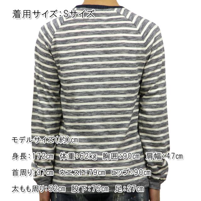 ノーエクセス NO EXCESS 正規販売店 メンズ フリース RAGLAN R-NECK STRIPE LONG SLEEVE TEE 150251 037