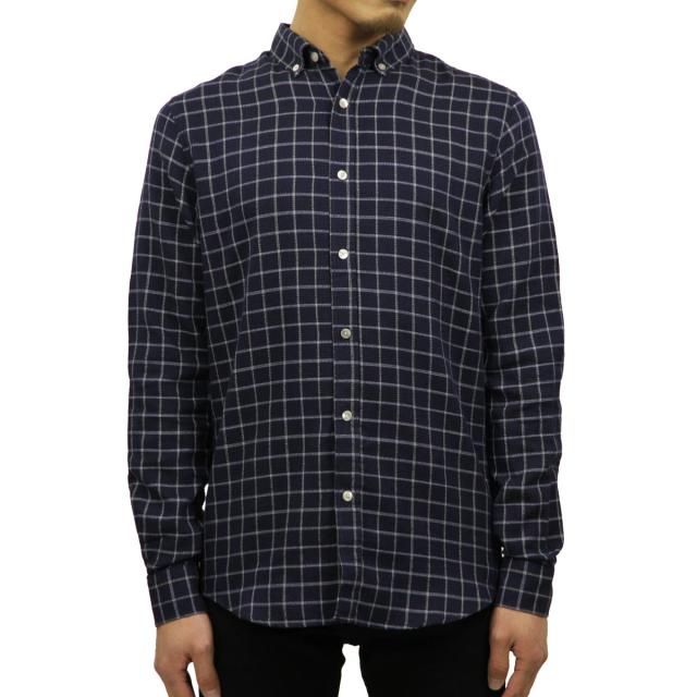 エルバイン elvine 正規販売店 メンズ 長袖シャツ CHECK SHIRT1404717 dk blue check 