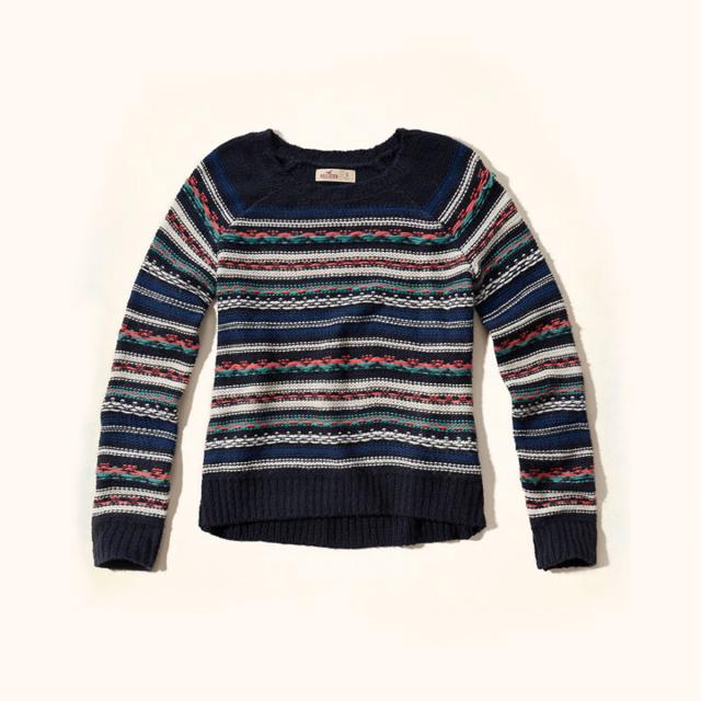 ホリスター HOLLISTER 正規品 レディース セーター Patterned Crew Sweater 350-507-0569-228