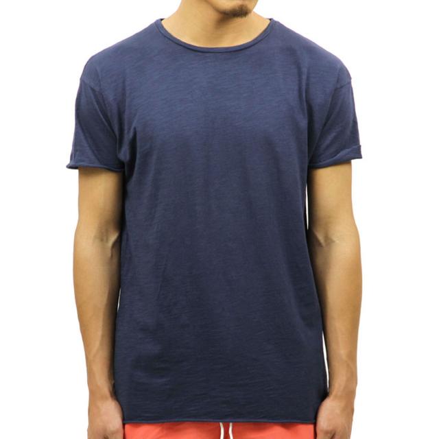 ヌーディージーンズ Nudie Jeans 正規販売店 メンズ 半袖Tシャツ Raw Hem T-Shirt Blue Mirage 131274