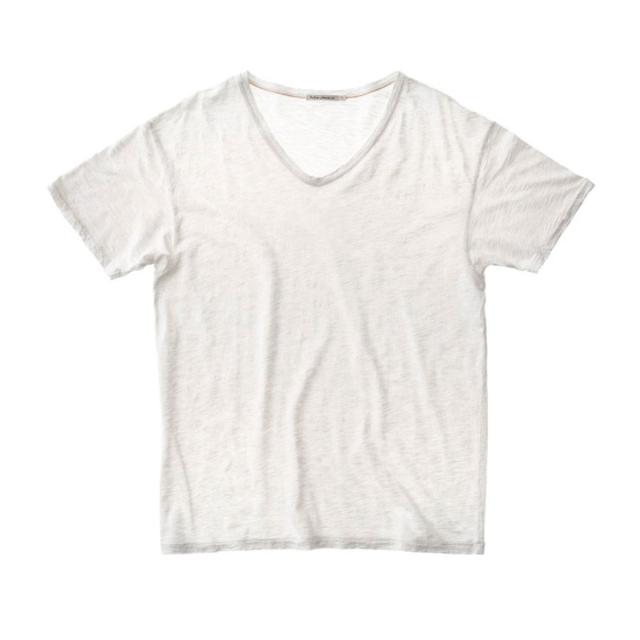 ヌーディージーンズ Nudie Jeans 正規販売店 メンズ 半袖Tシャツ Loose Tee White 131404