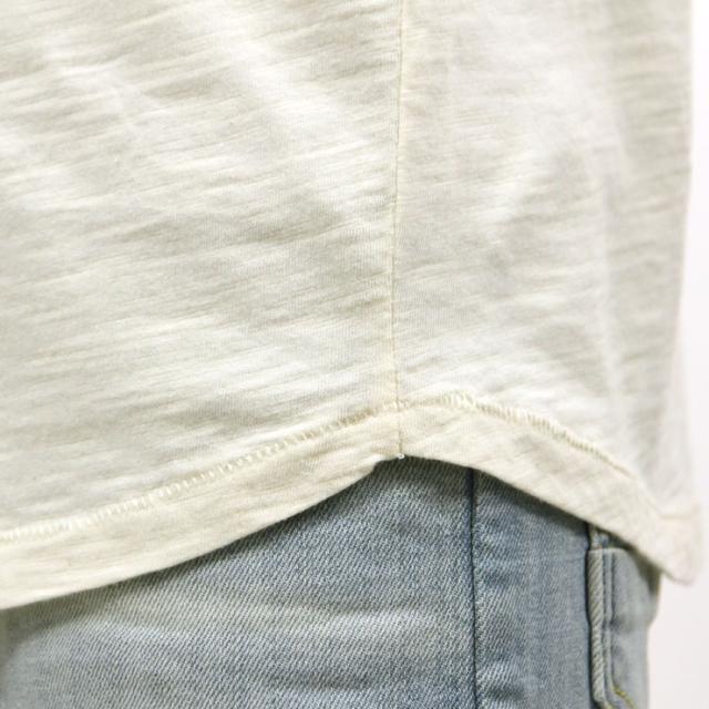 ヌーディージーンズ Nudie Jeans 正規販売店 メンズ 長袖Tシャツ Quarter Sleeve Tee Offwhite/Black 131407