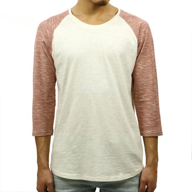 ヌーディージーンズ Nudie Jeans 正規販売店 メンズ 長袖Tシャツ Quarter Sleeve Tee Offwhite/Red 131407