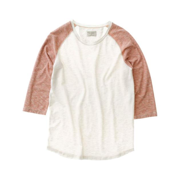 ヌーディージーンズ Nudie Jeans 正規販売店 メンズ 長袖Tシャツ Quarter Sleeve Tee Offwhite/Red 131407