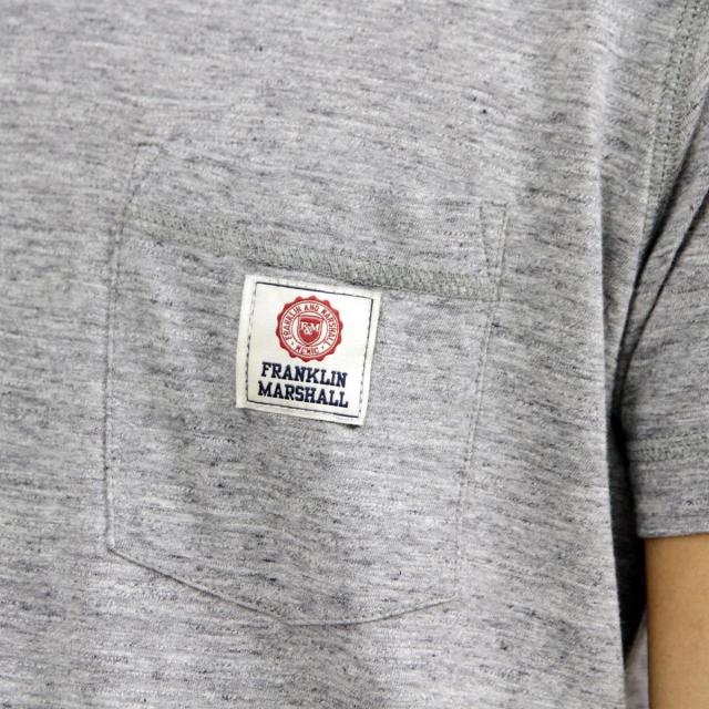 フランクリン＆マーシャル FRANKLIN＆MARSHALL 正規販売店 メンズ 半袖Tシャツ V-NECK T-SHIRT SPORT GREY MEL TSMCA174 43181-4012