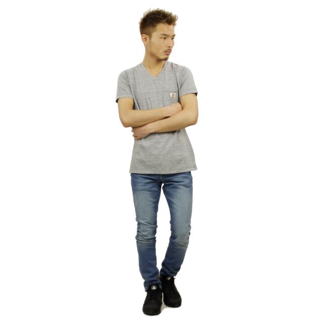 フランクリン＆マーシャル FRANKLIN＆MARSHALL 正規販売店 メンズ 半袖Tシャツ V-NECK T-SHIRT SPORT GREY MEL TSMCA174 43181-4012