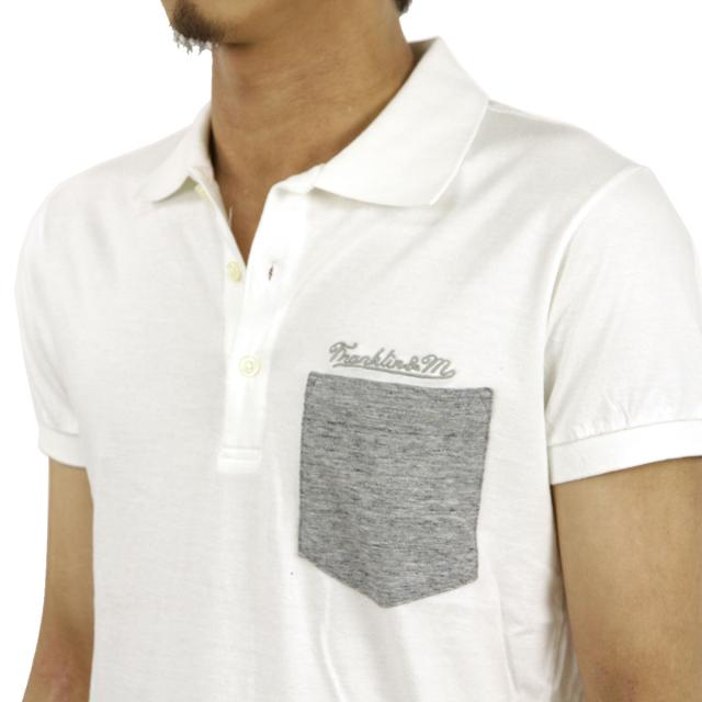 フランクリン&マーシャル FRANKLIN&MARSHALL 正規販売店 メンズ 半袖ポロシャツ POLO SHIRT WHITE POMAL116 43181-4095