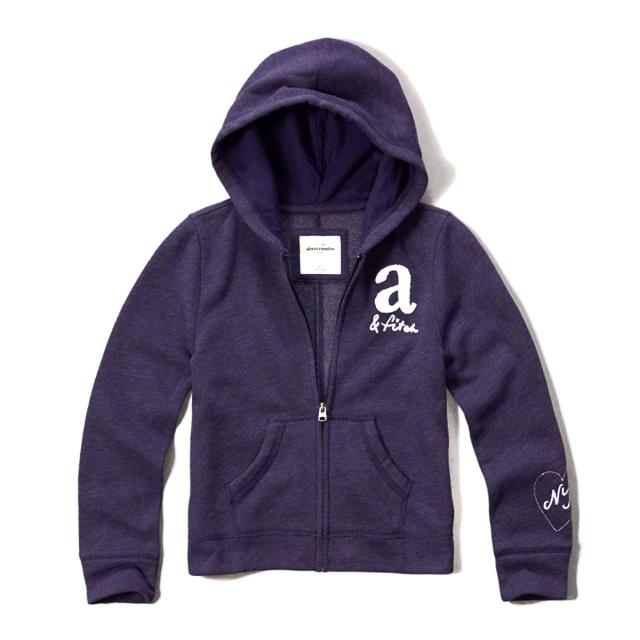 アバクロキッズ AbercrombieKids 正規品 子供服 ガールズ パーカー shine logo full-zip sweatshirt 252-771-0322-068