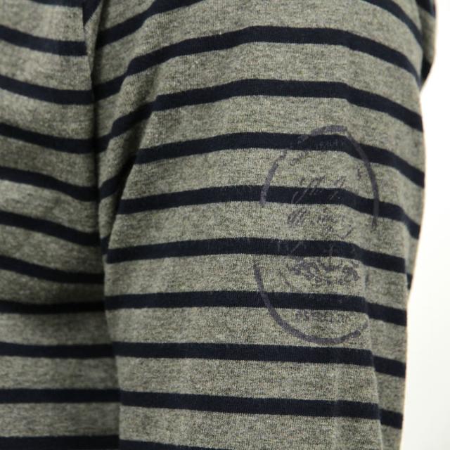 ディストレス DSTREZZED 正規販売店 メンズ 長袖Tシャツ Crew l/s Y/D stripe 202216 83