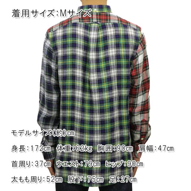 ポロラルフローレン POLO RALPH LAUREN 正規品 メンズ 長袖シャツ PATCHWORK PLAID LINEN SHIRT