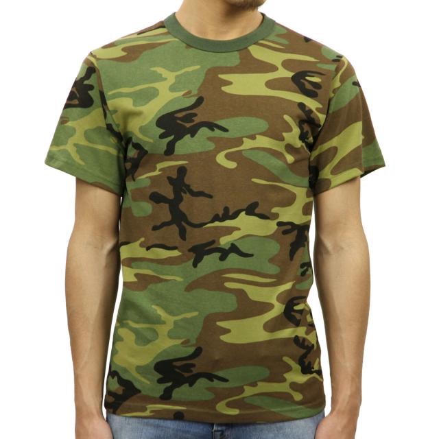 ロスコ Tシャツ 正規品 ROTHCO 半袖Tシャツ ROTHCO CAMO T-SHIRTS 8777 WOODLANDCAMO