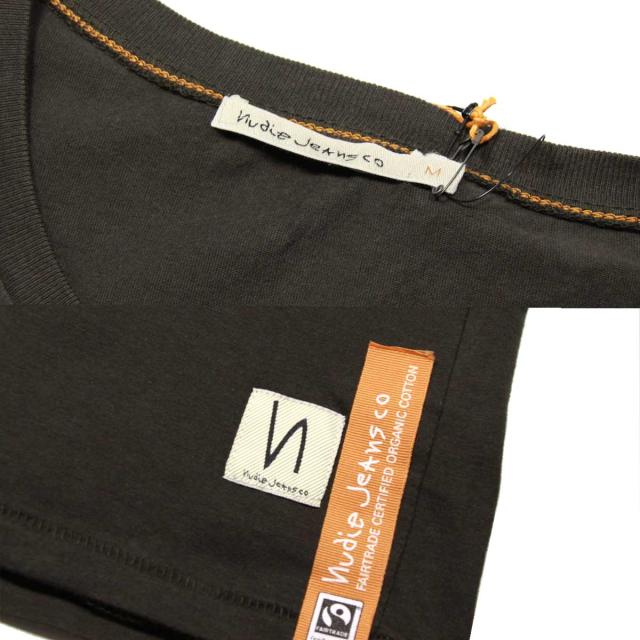 ヌーディージーンズ Nudie Jeans 正規販売店 メンズ 半袖Tシャツ O-Neck Tee B86 Bunker 131411
