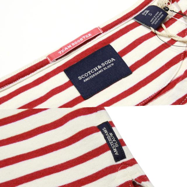 スコッチアンドソーダ SCOTCH&SODA 正規販売店 メンズ 長袖Tシャツ Worked Out Long Sleeve Breton 100072 A1