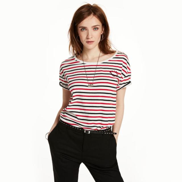メゾンスコッチ MAISON SCOTCH 正規販売店 レディース 半袖Tシャツ Striped Tee 102123 17