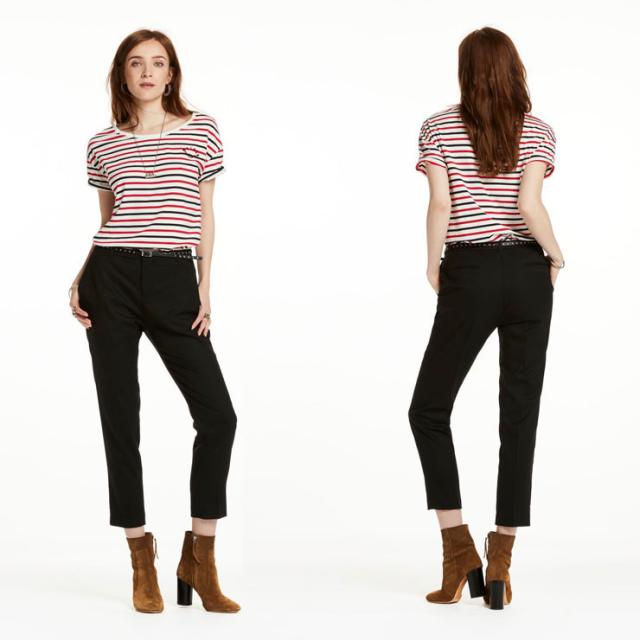 メゾンスコッチ MAISON SCOTCH 正規販売店 レディース 半袖Tシャツ Striped Tee 102123 17