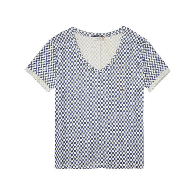 メゾンスコッチ MAISON SCOTCH 正規販売店 レディース 半袖Tシャツ Loose fit Tee with various allover prints. 100230 C