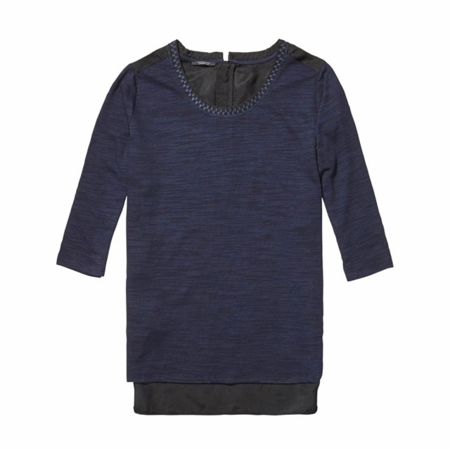 在庫限定品 メゾンスコッチ Feminine jersey top mixed with woven. 100220 Cの通販はau PAY マーケット - MIXON(ミクソン)|商品ロットナンバー:247389731 MAISON SCOTCH 正規販売店 レディース 七分袖Tシャツ 国産豊富な