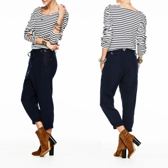 メゾンスコッチ MAISON SCOTCH 正規販売店 レディース 長袖Tシャツ L/S breton Tee 100218 B
