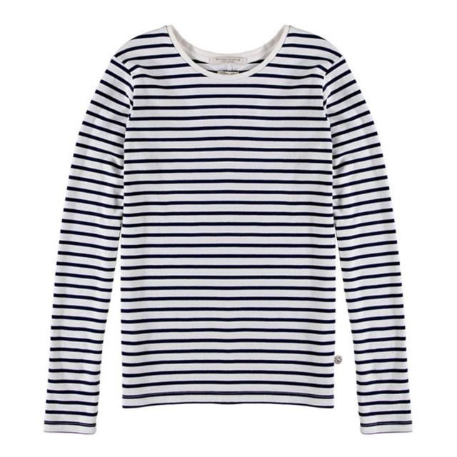 メゾンスコッチ MAISON SCOTCH 正規販売店 レディース 長袖Tシャツ Signature breton stripe top 127815 A