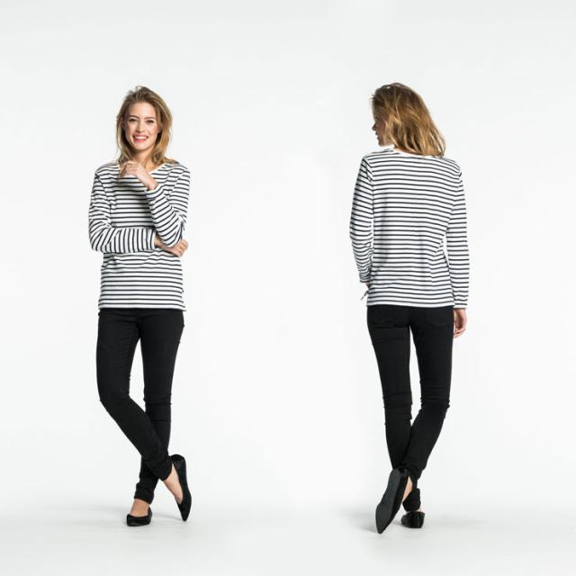 メゾンスコッチ MAISON SCOTCH 正規販売店 レディース 長袖Tシャツ Signature breton stripe top 127815 A