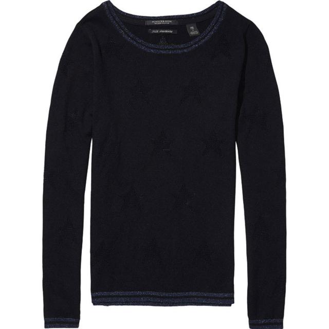 メゾンスコッチ MAISON SCOTCH 正規販売店 レディース 長袖Tシャツ Basic pullover with rib details 102206 08