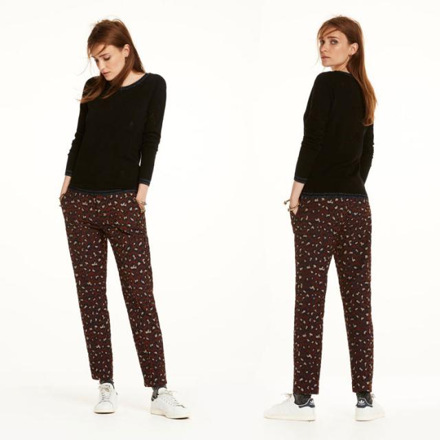 メゾンスコッチ MAISON SCOTCH 正規販売店 レディース 長袖Tシャツ Basic pullover with rib details 102206 08